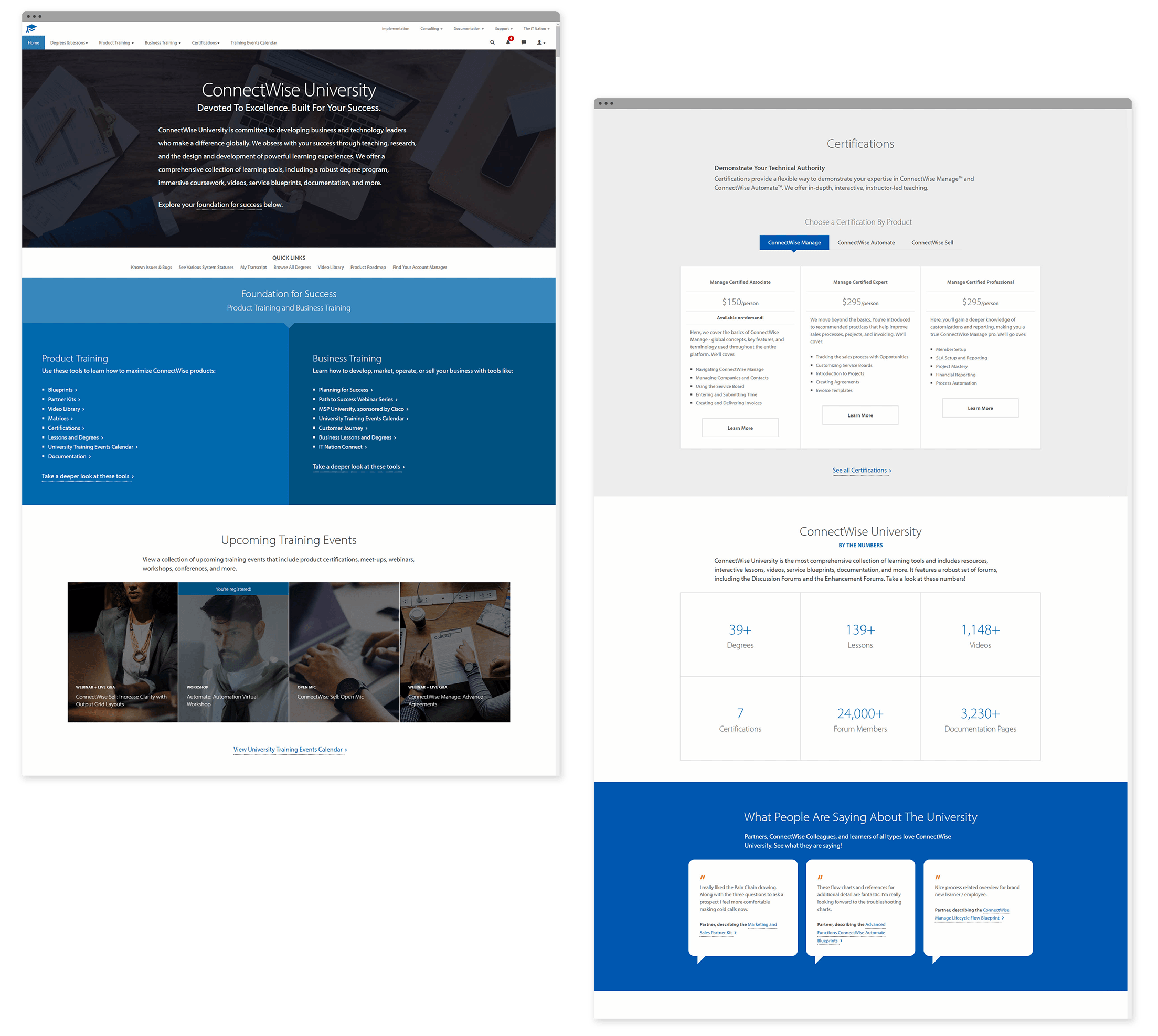 Full View of Homepage Redesign